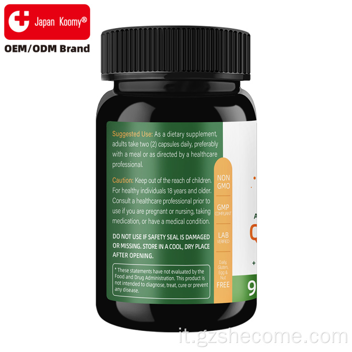 Supporto immunitario in capsule di quercetina e bromelina